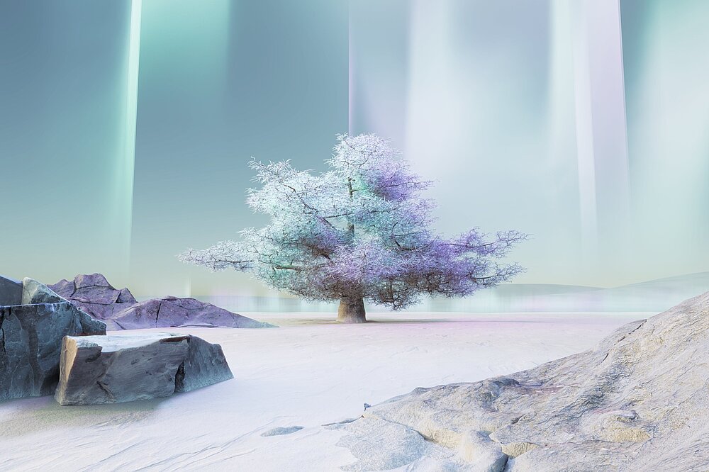 KI-generiertes Bild von einem Baum
