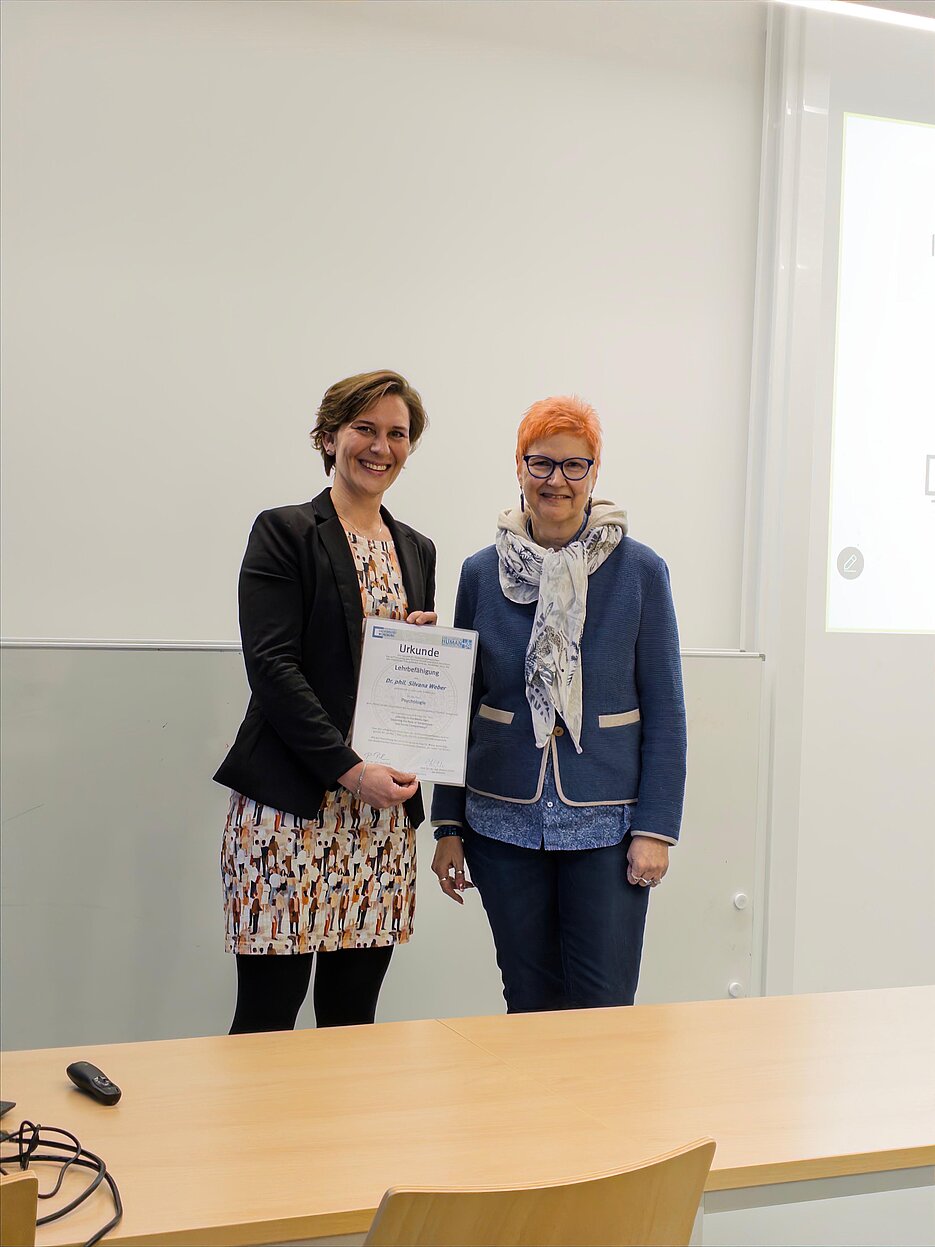 Dr. Silvana Weber und Prof. Dr. Andrea Kübler